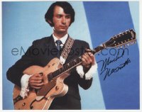 3f1115 MICHAEL NESMITH signed color 8x10 REPRO still 2000s the Monkees guitarist performing!