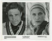 3f0693 NICHOLAS CLAY signed 8x10 still 1982 split image with Jane Birkin in Evil Under the Sun