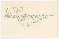 3f0854 MIKE FARRELL signed 4x6 index card 1980s it can be framed & displayed with a repro still!