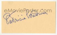 3f0857 PATRICIA MEDINA signed 3x5 index card 1980s it can be framed & displayed with a repro still!