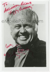 3f0928 MICKEY ROONEY signed 5x7 photo 1970s head & shoulders portrait later in his career!