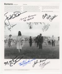 3f0172 NIGHT OF THE LIVING DEAD signed book page 1999 by Judith O'Dea, and EIGHT other people!