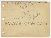 3f0308 MILTON BERLE signed 5x6 cut album page 1943 it can be framed & displayed with a repro still!