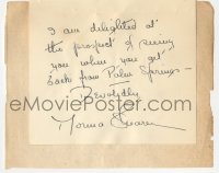 3f0404 NORMA SHEARER signed thank you card 1930s thanking Lily Pons when she was Mrs. Irving Thalberg!