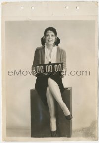 3r0157 CLARA BOW 8x11 key book still 1931 she's showing off new license plate & her shapely legs!