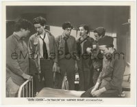 3r0172 CRIME SCHOOL 8x10.25 still 1938 Billy Halop with gun by the rest of the Dead End Kids!