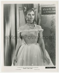 3r0176 DADDY LONG LEGS 8.25x10 still 1955 Leslie Caron full-length in bare shouldered dress!