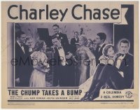 3r1060 CHUMP TAKES A BUMP LC 1939 people watch Charley Chase singing into microphone at nightclub!