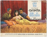 3r0711 CLEOPATRA roadshow TC 1963 Terpning art of Elizabeth Taylor, Richard Burton & Rex Harrison!