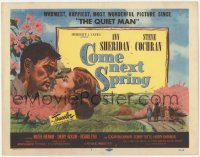 3r0713 COME NEXT SPRING TC 1956 great romantic artwork of beautiful Ann Sheridan & Steve Cochran!