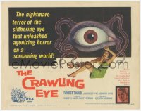 3r0715 CRAWLING EYE TC 1958 classic artwork of the slithering eyeball monster with victim!