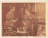 3r1072 CRIME DOCTOR'S GAMBLE LC #5 1947 Warner Baxter smiling at artist in his Parisian studio!