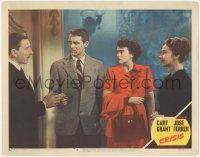 3r1074 CRISIS LC #8 1950 Cary Grant & Paula Raymond standing between Signe Hasso & Leon Ames!