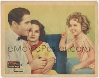 3r1076 CURLY TOP LC 1935 adorable Shirley Temple shakes her finger at John Boles & Rochelle Hudson!