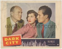 3r1083 DARK CITY LC #8 1950 gambler Charlton Heston's first role, sexy Viveca Lindfors, Dean Jagger