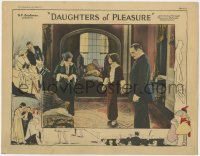 3r1084 DAUGHTERS OF PLEASURE LC 1924 young Clara Bow between her mother & father, who is cheating!