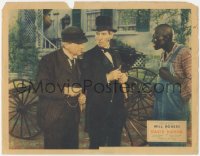 3r1085 DAVID HARUM LC 1934 Stepin Fetchit stares at Will Rogers & guy whittling wood by buggy!