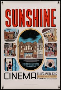 3t0653 SUNSHINE CINEMA 27x40 advertising poster 2001 great New York City artwork by Dan Clowes!