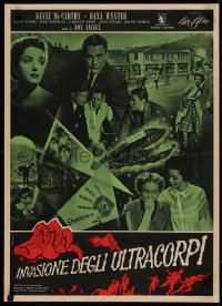 4d0522 INVASION OF THE BODY SNATCHERS Italian 20x27 pbusta 1957 classic horror, different image!