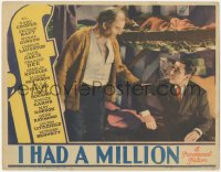 4d0357 IF I HAD A MILLION LC 1932 gangster George Raft has a fortune, but must sleep in flophouse!