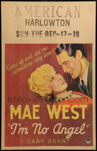 4d0193 I'M NO ANGEL WC 1933 Mae West tells Cary Grant to come up and see her sometime - any time!