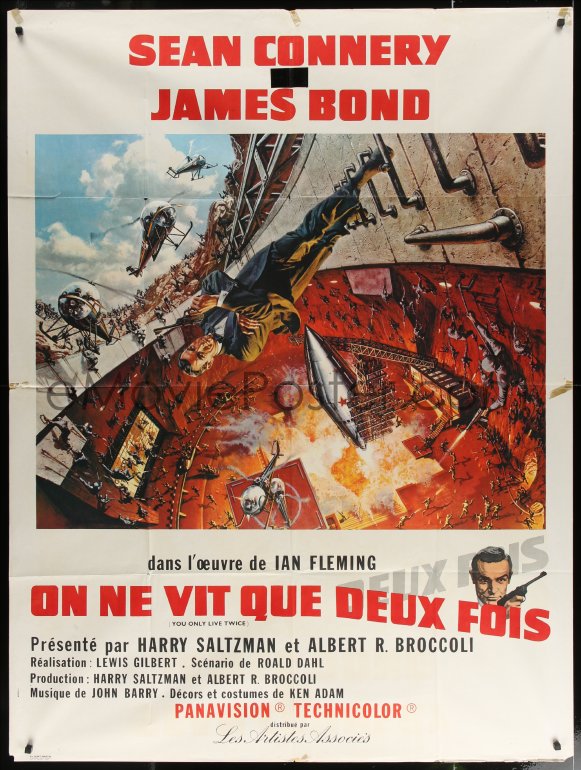 eMoviePoster.com: 4k1343 YOU ONLY LIVE TWICE style A French 1p 1967 ...