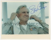 4p0531 LLOYD BRIDGES signed color 8x10.25 REPRO still 2000s w/ cloth through his ears in Hot Shots!