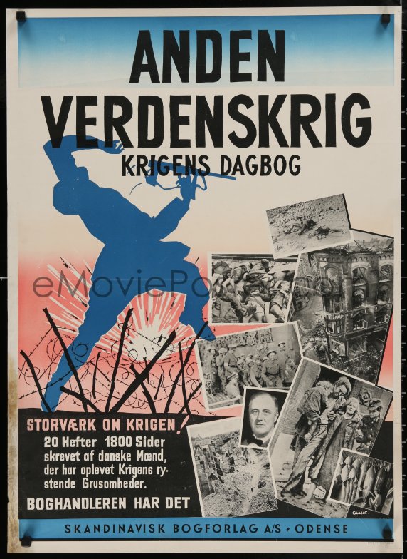 EMoviePoster.com: 4s0140 ANDEN VERDENSKRIG KRIGENS DAGBOG 24x33 Danish ...