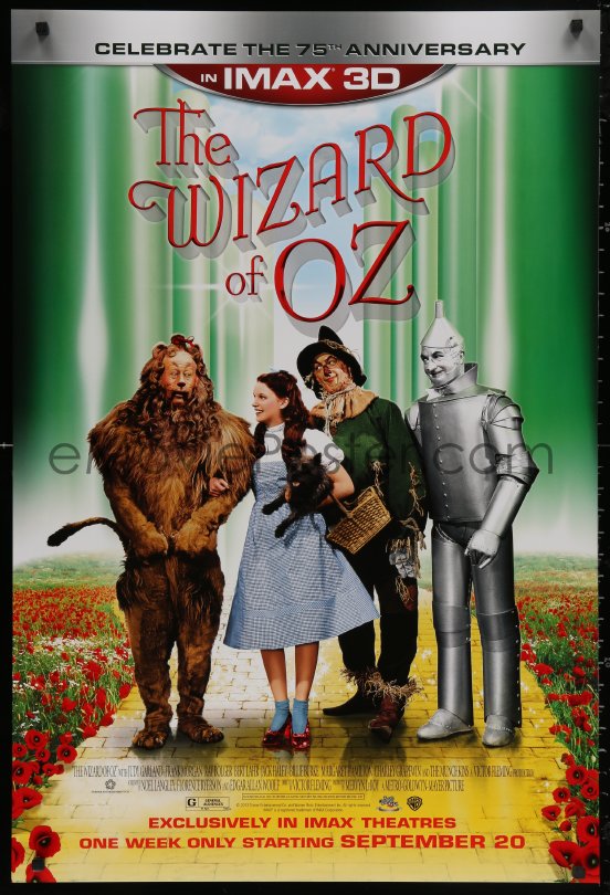 eMoviePoster.com: 4s1191 WIZARD OF OZ advance DS 1sh R2013 Victor ...