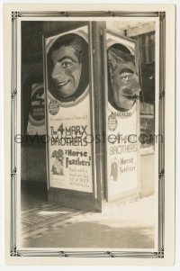 4w1295 HORSE FEATHERS 4x6 photo 1932 cool 3-dimensional theater display with Groucho & Zeppo Marx!