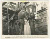 4w1311 HUNCHBACK OF NOTRE DAME 8x10.25 still 1939 Charles Laughton holding Maureen O'Hara & rope!