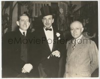 4w1312 HUNTED MEN candid 7.75x9.75 still 1938 Lloyd Nolan with boss Adolph Zukor & Will H. Hays!