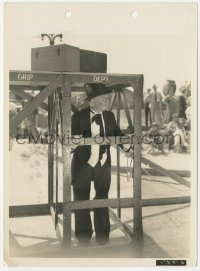 4w1320 IF I HAD A MILLION candid 8x11 key book still 1932 W.C. Fields in costume on outdoor set!