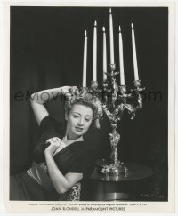 4w1350 JOAN BLONDELL 8.25x10 still 1940 beautiful portrait by candelabra over black background!