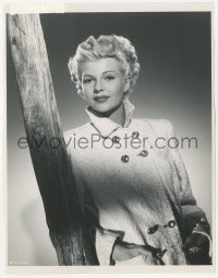 4w1382 LADY FROM SHANGHAI candid 8x10 still 1947 broadtail jacket modeled after Navy P by Cronenweth!