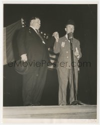 4w1389 LAUREL & HARDY 8x10 still 1942 the great stars at World War II benefit by Bob Beerman!