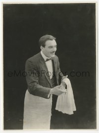 4w1404 LITTLE CAFE 7x9.25 still 1919 great portrait of millionaire waiter Max Linder!