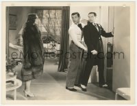 4w1426 LOVE ON THE RUN 8x10.25 still 1936 Joan Crawford stares at Clark Gable & Ivan Lebedeff!