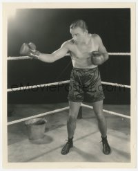 4w1437 MAIN EVENT 8x10 still 1927 best portrait of boxer Robert Armstrong in the ring by Welbourne!