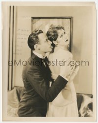 4w1439 MAN & THE MOMENT 8x10 still 1929 close up of scared Billie Dove & Rod La Rocque!