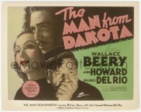 4w0914 MAN FROM DAKOTA color 8x10.25 still 1940 Wallace Beery, Dolores Del Rio, Howard, 1/2sh image!