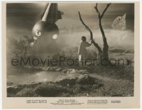 4w1440 MAN FROM PLANET X 8x10.25 still 1951 Edgar Ulmer, Margaret Field approaches alien ship!