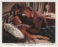 4w0915 MAN WHO KNEW TOO MUCH color 8x10 still 1956 James Stewart & distraught Doris Day, Hitchcock!