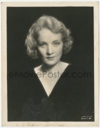 4w1456 MARLENE DIETRICH 8x10.25 still 1930s Paramount publicity portrait over black background!