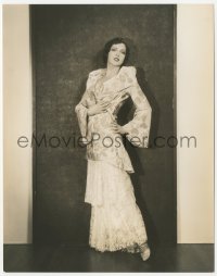 4w1461 MARY DUNCAN deluxe 7.5x9.5 still 1931 full-length modeling an elegant gown by Russell Ball!