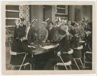 4w1478 MONKEY BUSINESS 8x10.25 still 1931 all 4 Marx Bros tipping their hats to customs officials!