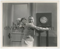 4w1479 MONKEY BUSINESSMEN 8.25x10 still 1946 Three Stooges Moe, Larry & Curly in steam room, rare!