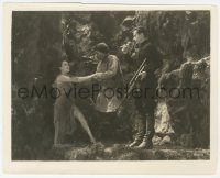 4w1481 MOST DANGEROUS GAME 8.25x10.25 still 1932 Leslie Banks with rifle & scared Fay Wray, rare!