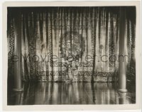 4w1484 MR. WU 8x10.25 still 1927 Lon Chaney practicing with sword in room with huge curtain!