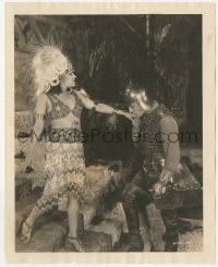 4w1490 MY AMERICAN WIFE 8x10 still 1922 armored Antonio Moreno kissing Gloria Swanson's hand!